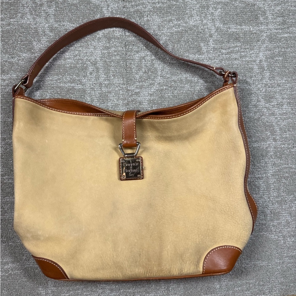 Dooney & Bourke 1975 Leather Suede Shoulder Purse Bag